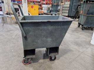 Heavy Duty Steel Scrap Material Bin Trolley