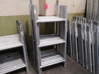 11x Aluminium Upright Scaffolding Frames, 1.5-metres tall, 720mm wide