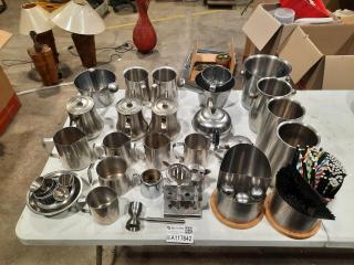 Large Lot of Stainless Steel Kitchenware