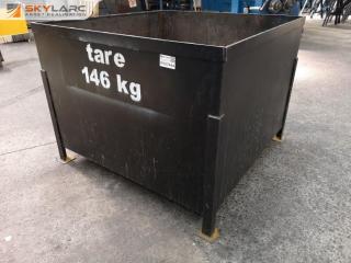 Large Heavy Steel Workshop Scrap Bin