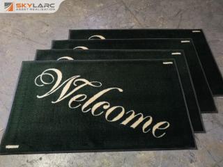 4x Carpeted Welcome Floor Mats, Commercial Grade, 840x1460mm