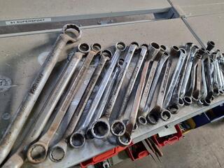 25x Assorted Vintage Wrenches, Spanners