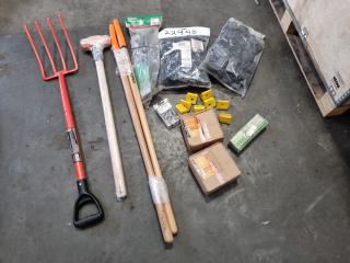 Assorted Fencing Tools, Parts, Accessories