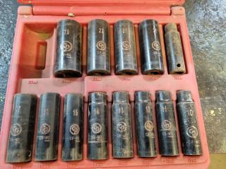 Chicago Pneumatic Metric Deep Impact Socket Set