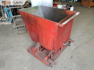 Forklift Tipping Metal Bin