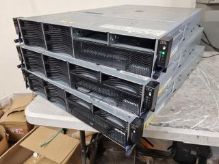 3x IBM System x3620 M3 Servers, each w/ 2x Xeon Processors