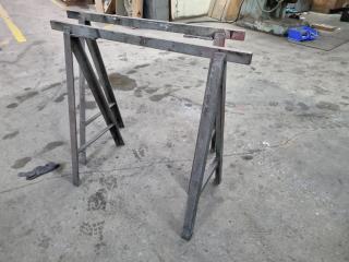 Pair of Steel Saw Horses