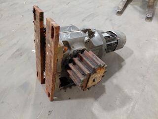 Industrial Gear Motor with Mount Brackets