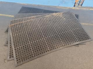 4 Anti Fatigue Rubber Workshop Mats