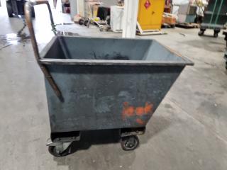 Heavy Duty Steel Scrap Material Bin Trolley