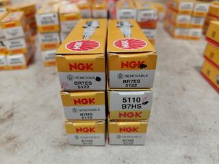 NGK BR7ES 5122 and B7HS 5110 spark plugs