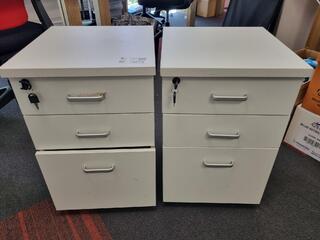 2x Office Mobile Drawer Units