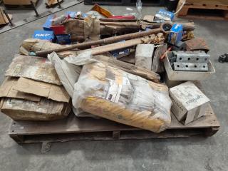Pallet of Assorted Industrial Parts, Bearings, & More