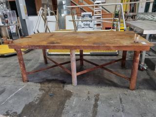 Heavy Steel Workbench Table