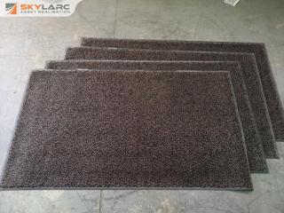 4x Heavy Duty Carpeted Floor Mats, Commercial Grade, 830x1480mm