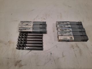 Assorted Flatnose Endmills (14 Pieces)