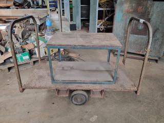 Workshop Platform Trolley w/ Bonus Small Shelf Unit