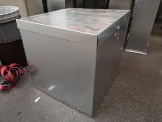 Custom Made Galvanised Steel Storage Trunk Case Box