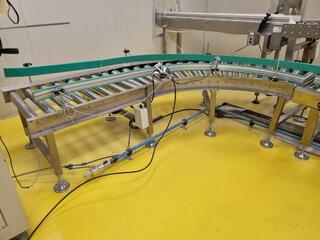 Stainless Steel 90-Degree Self Drive Roller Conveyor Assembly