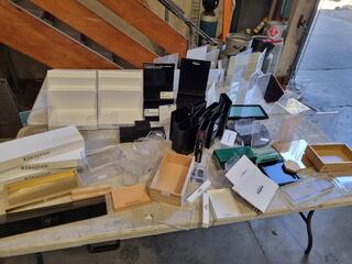 Assorted Benchtop Retail Display Stands, Signage Holders & More