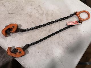 Industrial Drum Lifting Chain Set, 1000kg Capacity