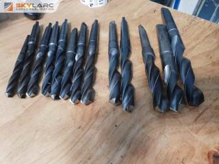 13 x Large Diameter Metric Drill Bits