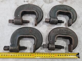 4x Vintage Lion No.2 Hea y Duty 50mm G-Clamps