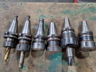 6x BT40 Type ER Collet Chuck Drill Tool Holders