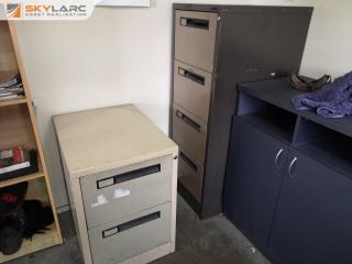 2x Steel Office File Cabinets by Precision