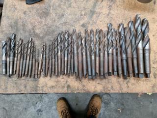 36x Assorted Imperial Size Morse Taper Drills