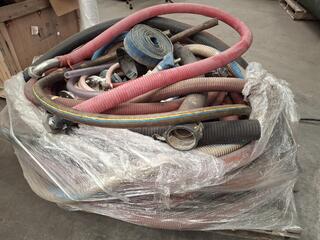 Assorted Industrial Hoses and Fittings Pallet Lot