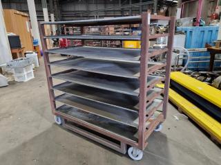 Heavy Duty Mobile Shelf Rack Trolley