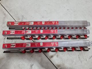 3x Milwaukee 457mm Ship Wood Auger Bits