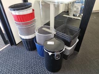 17x Assorted Office Rubbish Bins