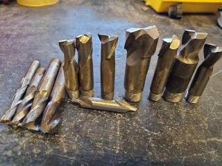 12x Assorted Milling Cutters