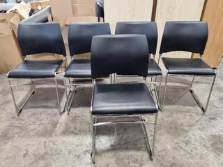 5x Stackable Office Chairs by Buro