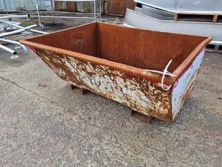 Heavy Steel Forklift Materials Bin