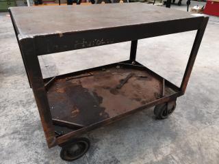 Heavy Steel Workshop Cart Trolley