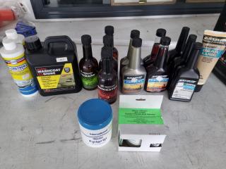 Assorted Marine Boat Engine Treatments, Hull & Deck Care Products