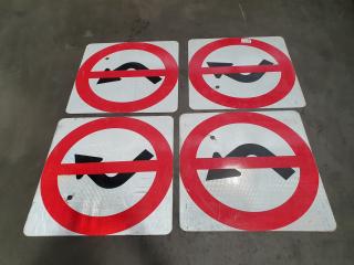 4 Aluminium Reflective DIRECTION Road Signs