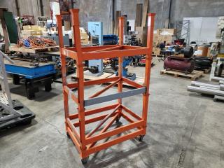 3x Stackable Stillage Rack Units w/ Mobile Wheeled Base