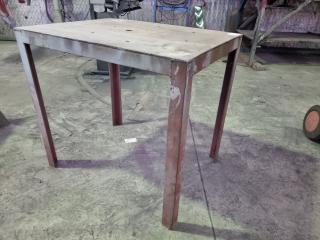 Heavy Steel Workshop Table