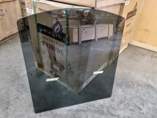 Bosca Ash Hearth Glass Panel, 900x790x12mm