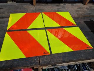 4x Commercial Truck / Trailer Safety Reflectors by Sentinel Safety