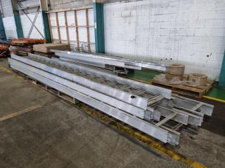 Large Lot of Aluminium Cable Ladders 