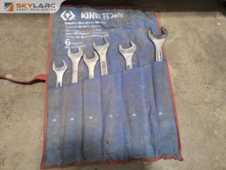 6-Piece Large Size Metric Spanners by King Tony & JBS