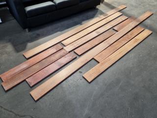 11x Assorted Dark Hardwood Boards