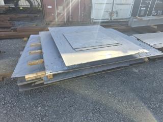 8 x Sheets Stainless Plate Steel 