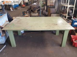 Heavy Duty Plate Steel Workshop Table