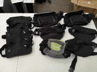 11x Assorted Waist Hip Bags & Pouches